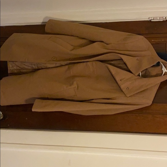 Men’s Medium boohooman funnel neck wool overcoat - Picture 1 of 3